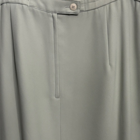 Le Suit Pale Mint Green Jacket and Skirt Suit with Beaded Trim 16W - Picture 7 of 8